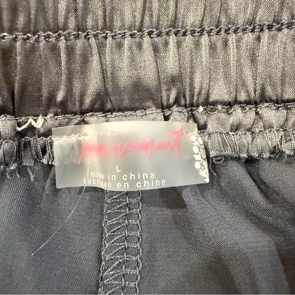 Free People Movement Satin Like Pull-On Wide Leg Pants Women’s Large Slate Gray - Picture 4 of 7